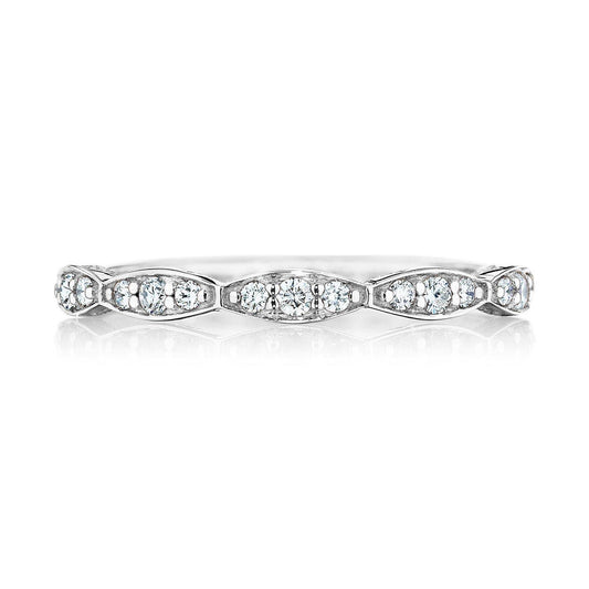 Marquise Design Wedding Band with Diamond
