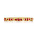Marquise Design Wedding Band with Ruby