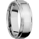 14K White Gold with Satin , Polish Finish