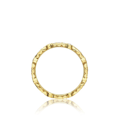 Tacori 18k Yellow Gold Sculpted Crescent Diamond Wedding Band (0.43 CTW)