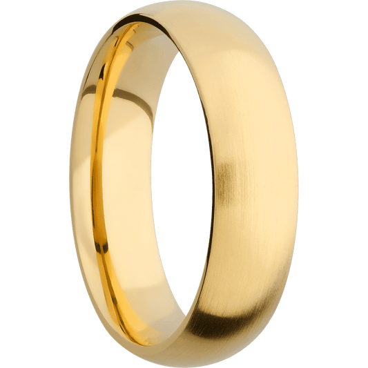 14K Yellow Gold with Satin Finish