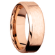 14K Rose Gold with Hammer , Polish Finish