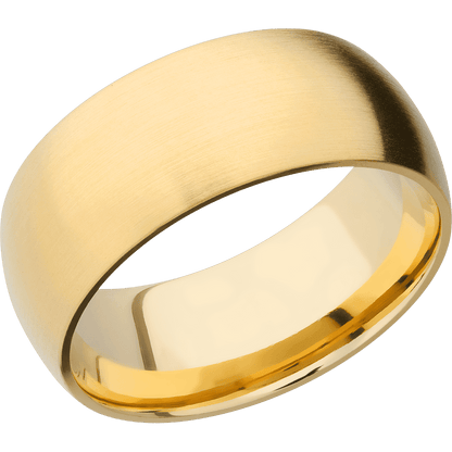 14K Yellow Gold with Satin Finish