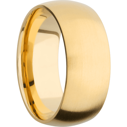 14K Yellow Gold with Satin Finish