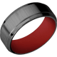 Zirconium with Crosssatinblack , Polish Finish and USMC Red