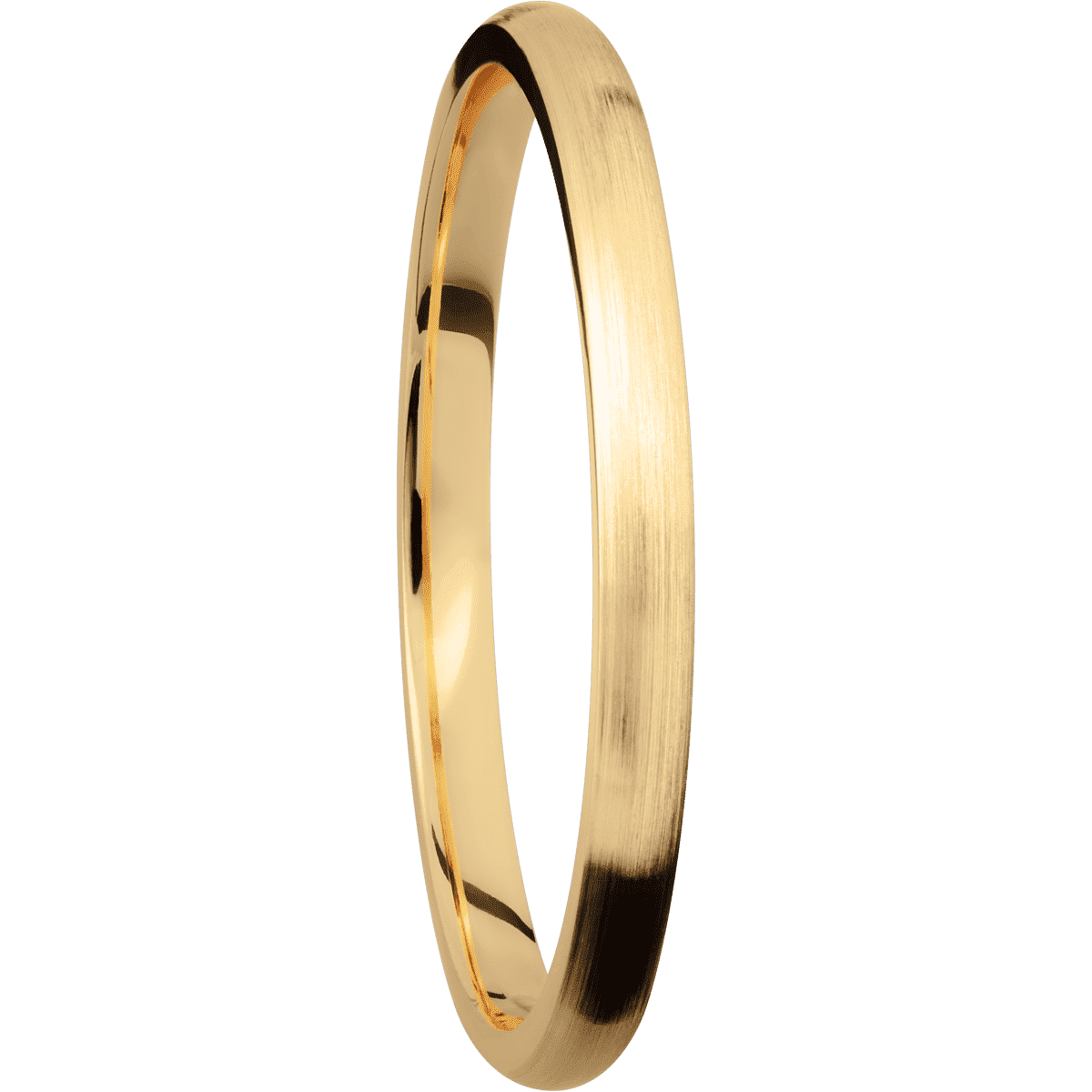 14K Yellow Gold with Satin Finish