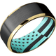Zirconium + Satin , Polish Finish + Robins Egg Blue