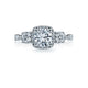 Tacori 18k White Gold Dantela Round Diamond Engagement Ring Setting (0.6 CTW)
