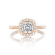Tacori 18 Rose Gold Full Bloom Round Diamond Engagement Ring Setting (0.31 CTW)