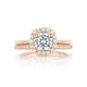 Tacori 18 Rose Gold Full Bloom Round Diamond Engagement Ring Setting (0.31 CTW)