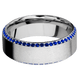 14K White Gold with Distressed , Polish Finish