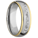 Cobalt Chrome with Satin , Polish Finish and 14K Yellow Gold Inlay