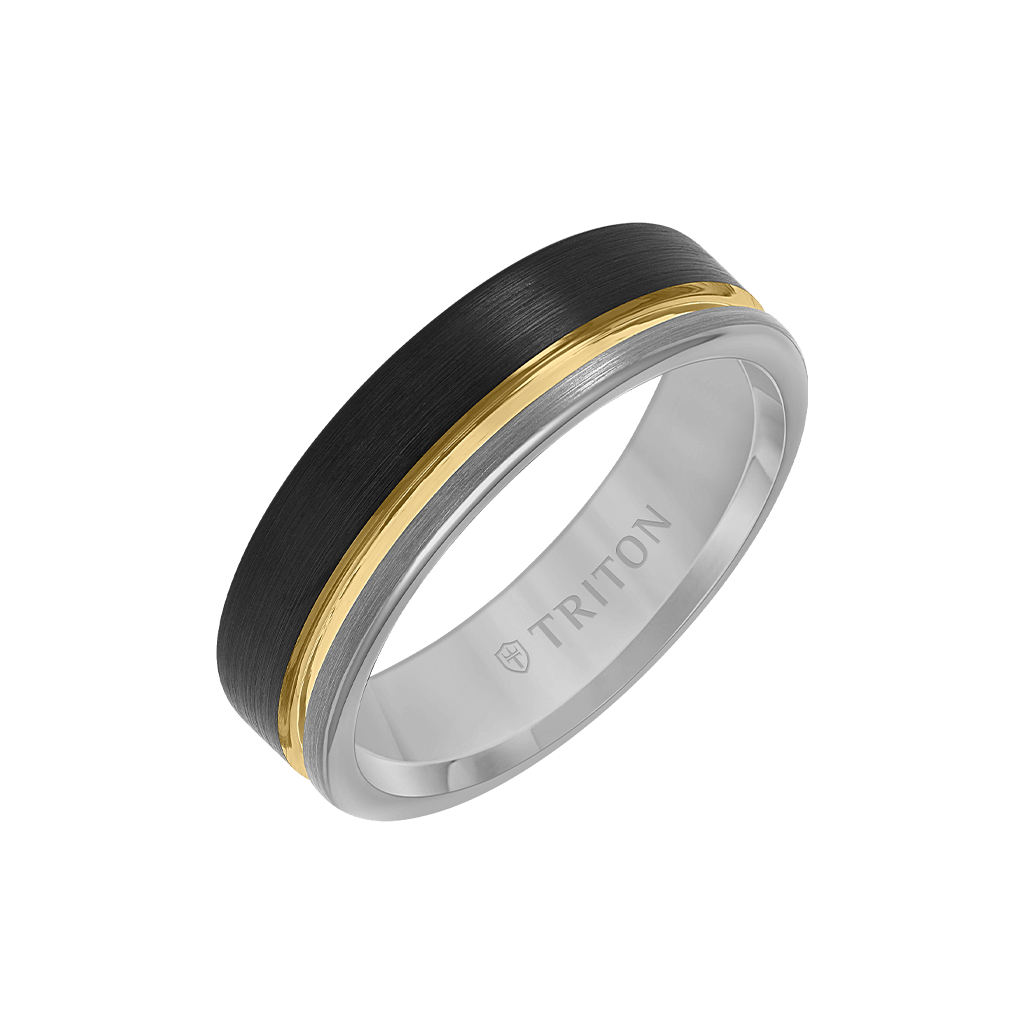 6.5MM Tungsten Carbide Ring with Brushed Finish