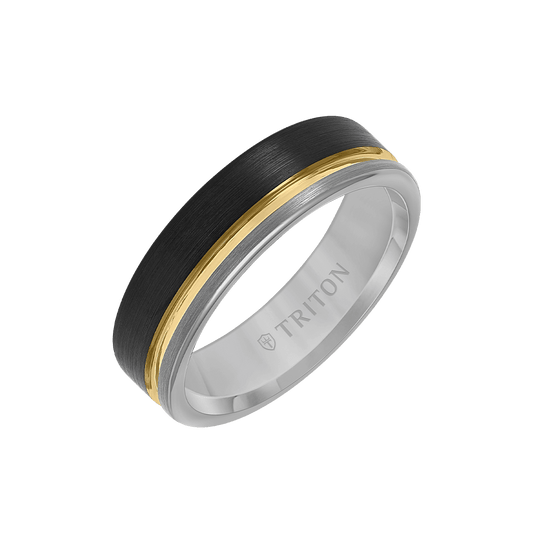 6.5MM Tungsten Carbide Ring with Brushed Finish