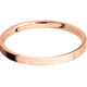 14K Rose Gold with Hammer Finish