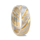 CERSEI Gold Color Domed Brushed Damascus Steel Men's Wedding Band with Vivid Etched Design - 6mm & 8mm - Thorsten Rings