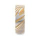 BISHOP Gold Color Flat Brushed Damascus Steel Men's Wedding Band with Vivid Etched Design - 6mm & 8mm