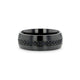TALON Black Titanium Ring with Black Sapphires - 6mm - 8mm