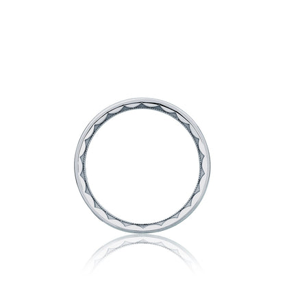 Tacori Platinum Sculpted Crescent Wedding Band 6mm