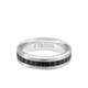 6MM 14k Gold Ring + Black Titanium Accordion Inlay with Bevel Edge