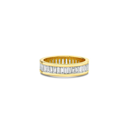 Gold & Diamond Channel Set Baguette Eternity Ring