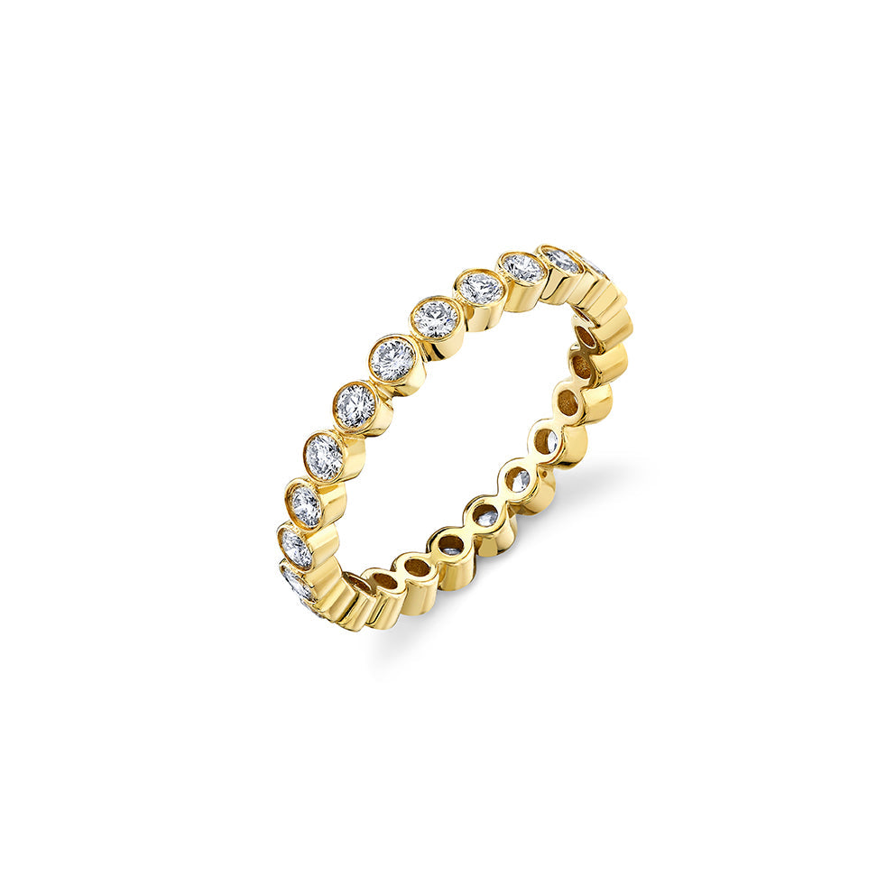 Gold & Diamond Bezel Eternity Ring