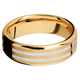 14K Yellow Gold + Sand , Polish Finish