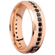 14K Rose Gold with Satin , Polish Finish