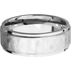 14K White Gold with Distressed , Polish Finish