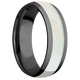Zirconium with Polish Finish and Freshwater Mother of Pearl Inlay