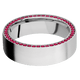 14K White Gold with Bead Finish