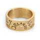 8mm Gold Family Forever Standard Ring & Large Pavé Stack