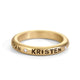 3.5mm Gold Couple Scroll Ring & Small Pavé Stack