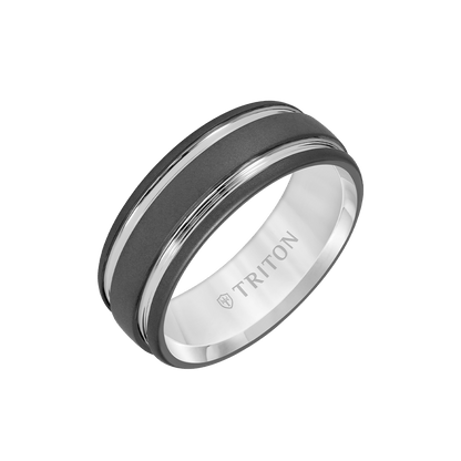 8MM Tungsten Carbide Ring with Sandblast Finish