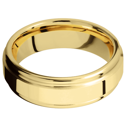 14K Yellow Gold + Polish , Polish Finish