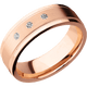 14K Rose Gold with Satin , Polish Finish