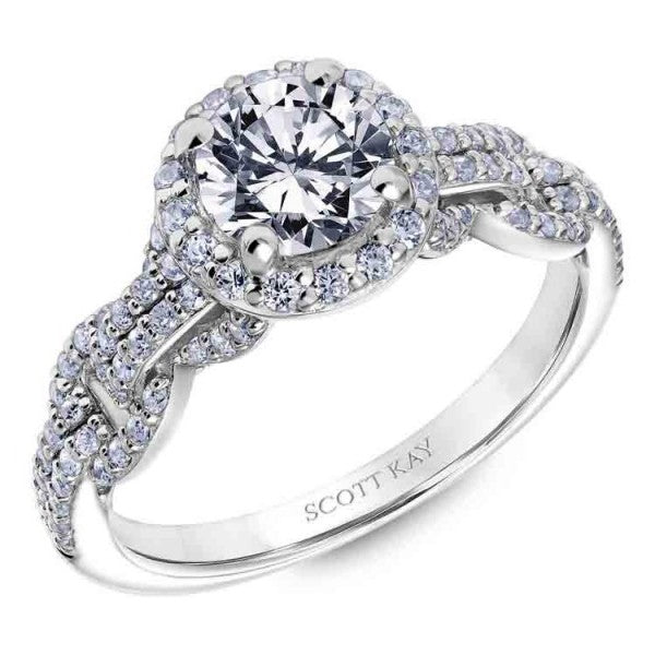 Scott Kay "Embrace" Halo Engagement Ring