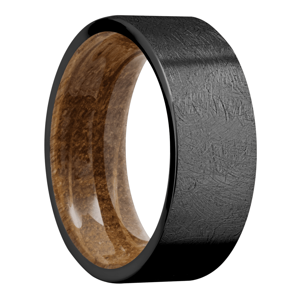 Zirconium with Distressed Finish and Whiskey Barrel