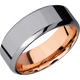 Tantalum with Polish , Polish Finish and 14K Rose Gold