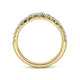 Curved-14K Yellow Gold Diamond Anniversary Band