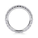 Gabriel & Co. AN11262-5W44JJ 14K White Gold French Pavé Set Diamond Eternity Band