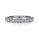 Gabriel & Co. AN11262-6W44JJ 14K White Gold French Pavé Set Diamond Eternity Band