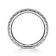 Gabriel & Co. AN11262-6W44JJ 14K White Gold French Pavé Set Diamond Eternity Band