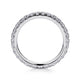 Gabriel & Co. AN11262-7W44JJ 14K White Gold French Pavé Set Diamond Eternity Band