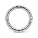 Gabriel & Co. AN11264-5W44JJ 14K White Gold French Pavé Set Diamond Eternity Band