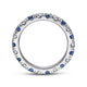 Gabriel & Co. AN11360-6W44SA 14K White Gold French Pavé Set Sapphire and Diamond Eternity Band
