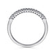 Gabriel & Co. AN12533W44JJ 14K White Gold Shared Prong Set Diamond Wedding Band