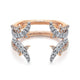 Gabriel & Co. AN12542S-T44JJ 14K White and Rose Gold Diamond Ring Enhancer