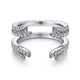 Gabriel & Co. AN12546M-W44JJ 14K White Gold Diamond Ring Enhancer