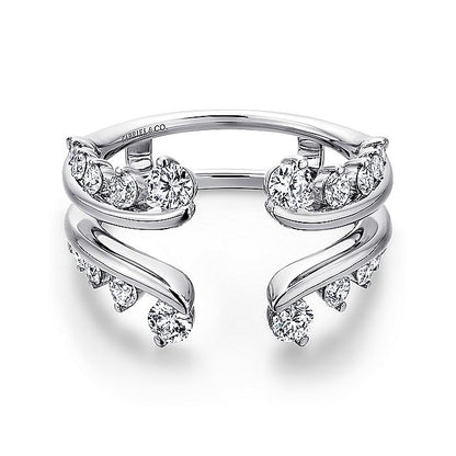Gabriel & Co. AN12549M-W44JJ 14K White Gold Diamond Ring Enhancer